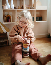 將圖片載入圖庫檢視器 mushie Toy Stacking Rings Toy | Made in Denmark (Rustic)
