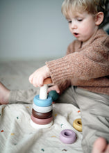 將圖片載入圖庫檢視器 mushie Toy Stacking Rings Toy | Made in Denmark (Rustic)