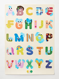 Creative Play Bath Stickers & Poster Set - Alphabet