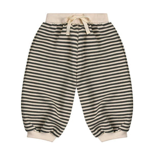 Organic Zoo Bottom 6-12m Stripes Sweatpants