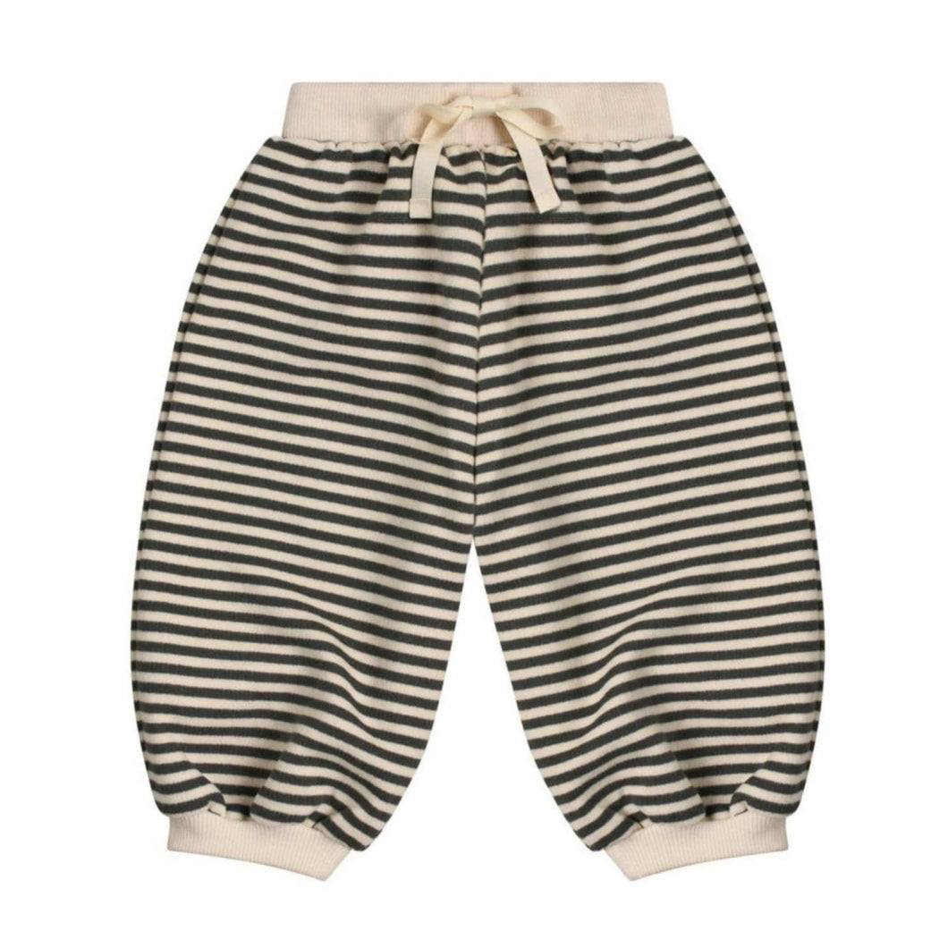 Organic Zoo Bottom 6-12m Stripes Sweatpants