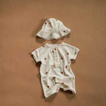 Load image into Gallery viewer, Organic Zoo One Piece Spice Dots Terry Beach Romper