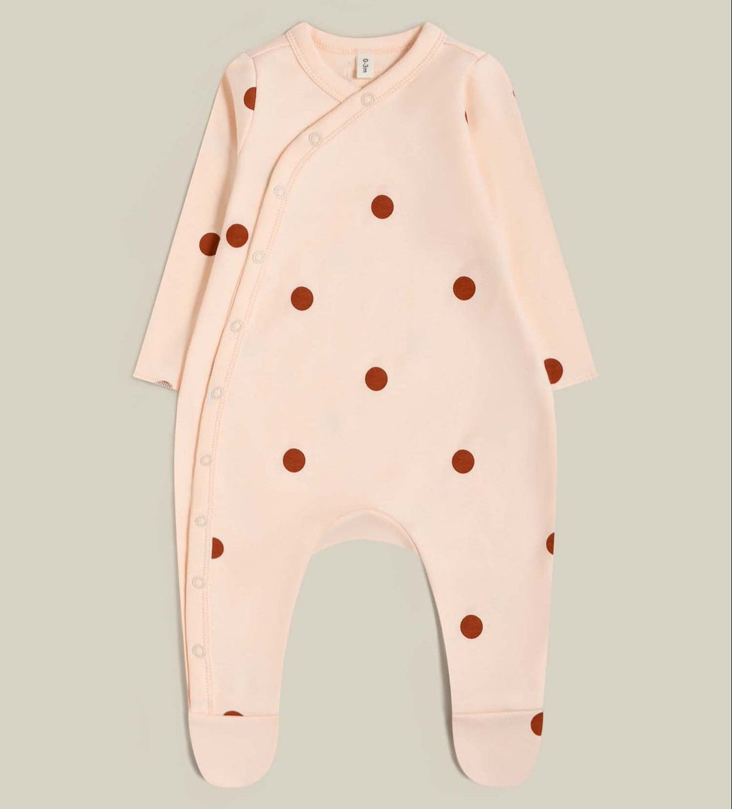 Organic Zoo Sleepsuit 0-3m Sunkiss Dots Suit