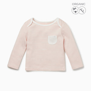 Everyday Long Sleeve T-Shirt - Blush Stripe