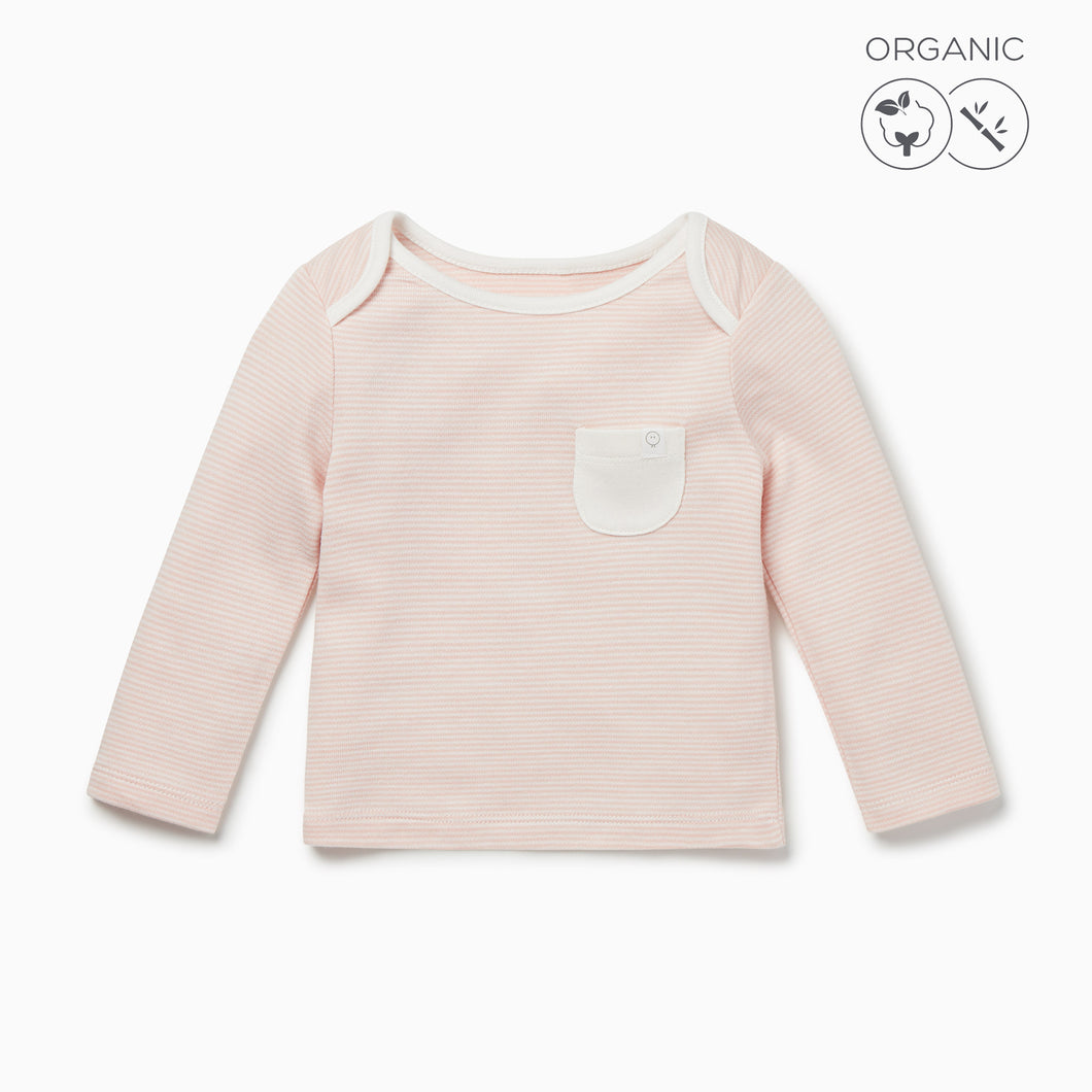 Everyday Long Sleeve T-Shirt - Blush Stripe