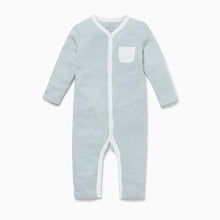 Load image into Gallery viewer, Front-Opening Sleepsuit - Blue Stripe