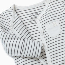 將圖片載入圖庫檢視器 Front-Opening Sleepsuit - Grey Stripe