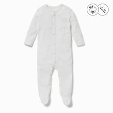 Load image into Gallery viewer, Front-Opening Sleepsuit - White
