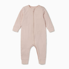 Load image into Gallery viewer, Ribbed Clever Zip Sleepsuit - Blush