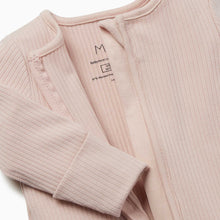 Load image into Gallery viewer, Ribbed Clever Zip Sleepsuit - Blush
