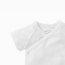 Load image into Gallery viewer, Short Sleeve Kimono Bodysuit - White