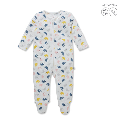 Little Elephant Zip-Up Sleepsuit (4394523328574)