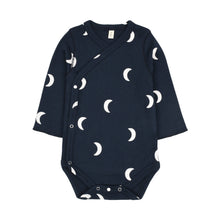 將圖片載入圖庫檢視器 Midnight Wrapover Bodysuit Navy (4453083217982)