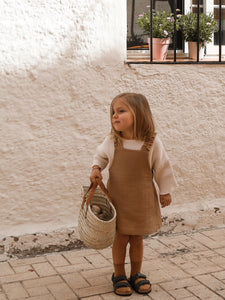 Boat Neck Oat Knitted Top