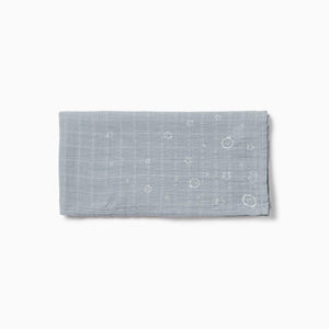 Pre-Washed Large Muslin Swaddle - Blue