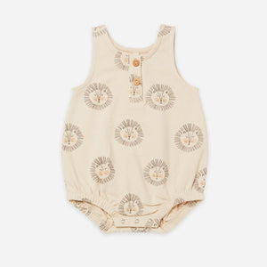 Quincy Mae Bodysuit 6-12m SLEEVELESS BUBBLE | LIONS