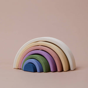 Arcs White Outside, Colorful Inside