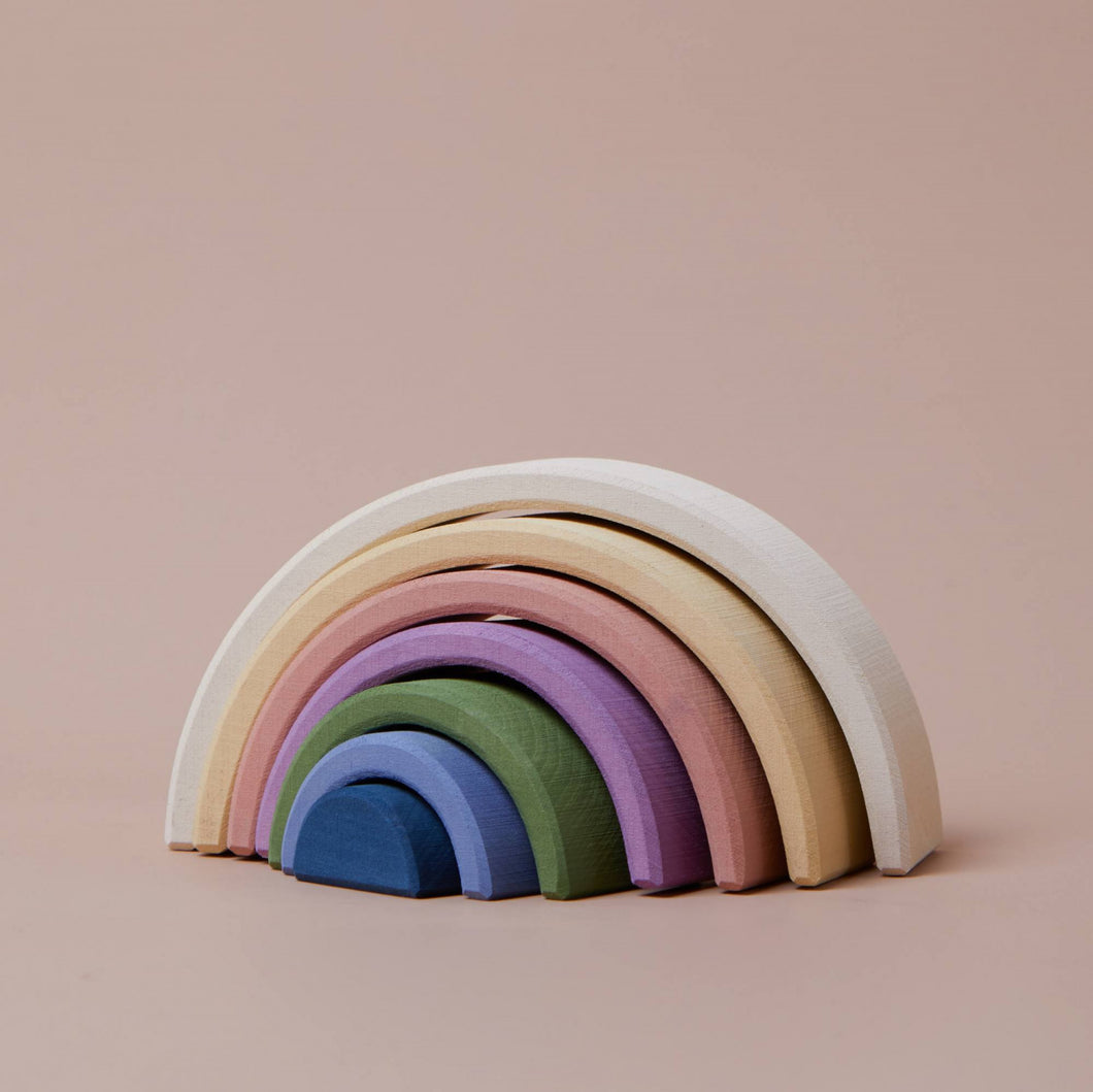 Arcs White Outside, Colorful Inside