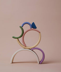 Arcs White Outside, Colorful Inside