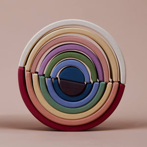 Arcs White Outside, Colorful Inside