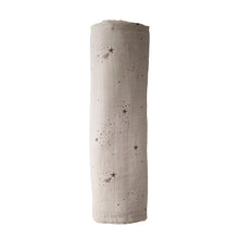 Load image into Gallery viewer, Muslin Swaddle Blanket Organic Cotton (Falling Stars)