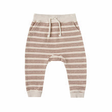 Load image into Gallery viewer, Rylee+Cru Bottom 12-18m terry sweatpant || amber stripe