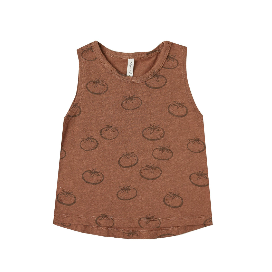 Rylee+Cru Top 12-18m tank || tomatoes