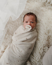 Load image into Gallery viewer, Muslin Swaddle Blanket Organic Cotton (Falling Stars)