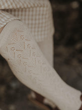 Load image into Gallery viewer, Scallop Weave Knee High - Milk