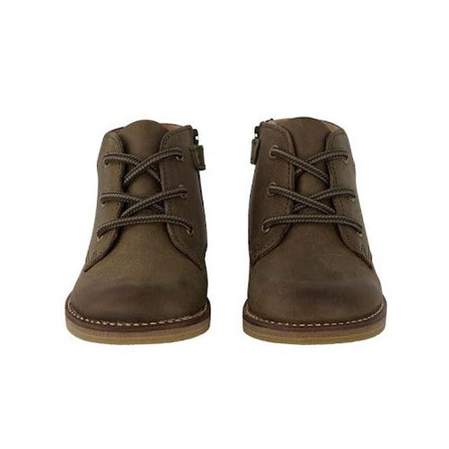 Leather Boot - Olive