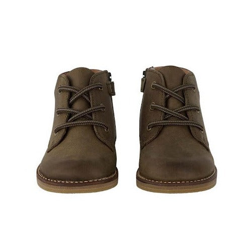 Leather Boot - Olive