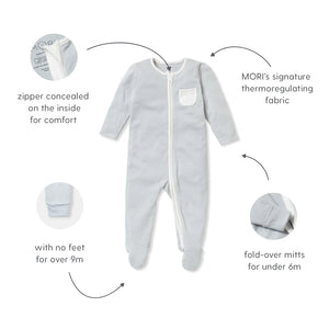 Nap Time Zip-Up Sleepsuit