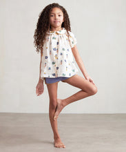 Load image into Gallery viewer, Short Sleeve Blouse -  Gardenia